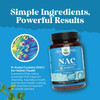 Natures Craft NAC Supplement N-Acetyl Cysteine 600mg - Vegan High Absorption NAC 600 mg Capsules - Glutathione Precursor for Liver Cleanse Detox & Repair plus Lung Health and Immunity Support (180 Servings)