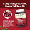 Natures Craft Natural Cranberry Gummies for Women and Men - Extra Strength Delicious Antioxidant Cranberry Chews for Urinary Tract Health Kidney Support Bladder & Immune Health - Vegan Gluten & Gelatin