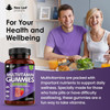 New Leaf Products Multivitamin Gummies High Strength for Men Women - Vegetarian +14 Essential Vitamins & Minerals - Gluten Non-GMO Multi Vitamins Chewable Adults Vitamin C A D E B12 B6 & Biotin Zinc & Iodine