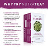 Nutra Tea NUTRACLEANSE - Detox Tea | Colon Cleanse Tea | Constipation Tea - Full Body Detox Cleanse – Includes Dandelion Root Milk Thistle and Burdock Root - 20 Enveloped Tea Bags - by Nutra Tea - Herbal Tea