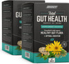 Onnit Total Gut Health - Complete Probiotics & Digestive Enzyme Supplement for Women & Men - 5 Strains of Probiotics Prebiotics Enzymes Betaine HCL - 2 Pack