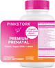 Pink Stork Premium Prenatal Vitamin for Women - Organic Whole-Food Ingredients Multivitamin & Probiotics - Morning Sickness Digestion & Energy - Folate B6 & Iron - 60 Capsules Pink Stork Premium Prenatal Vitamin for Women - Organic Whole-Food Ingredients Multivitamin & Probiotics - Morning Sickness Digestion & Energy - Folate B6 & Iron - 60 Capsules