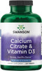 Swanson Calcium Citrate & Vitamin D 250 Tabs