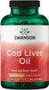 Swanson Cod Liver Oil - Wellness Supplement Promoting Bone Skin Health Vision Support & Immune System Function - Natural Formula with High Absorption Vitamin A - (250 Softgels 700mg Each)