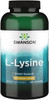 Swanson Form L-Lysine - Natural Supplement Promoting Stress Support & Nervous System Health - May Promote Calm Mood & Relaxation - (300 Capsules 500mg Each)