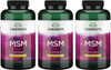 Swanson Msm 500 Milligrams 250 Capsules (3 Pack)