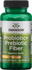 Swanson Prebiotic + Probiotic Fiber - Natural Supplement Promoting Digestive System & Immune Health Support - Aids Regularity & GI Tract Health - (60 Capsules 500 Million CFU Each)