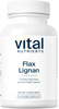 Vital Nutrients - Flax Lignan SDG - Helps Support Breast Prostate and Bone Health - 60 Vegetarian Capsules per Bottle - 156 mg