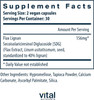Vital Nutrients - Flax Lignan SDG - Helps Support Breast Prostate and Bone Health - 60 Vegetarian Capsules per Bottle - 156 mg