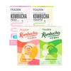 Teazen 4 Flavors 40 Sticks Variety Pack Kombucha Peach Pineapple Mango Guava Shine Muscat Flavor (40 Sticks)