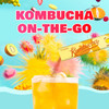 Teazen Kombucha Tea Sunset Bliss Hydration Variety Pack - 20 Sticks 5 Flavors (Peach Mango-Guava Strawberry-Kiwi Citron Mulled Wine)