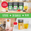 Tiesta Tea - Green Tea Starter Kit | Premium Loose Leaf Green Tea Set | Medium Caffeinated Tea | Make Hot or Iced Tea | Tea Assortment with 3 Loose Leaf Tea Samplers & 100 Disposable Tea Filters