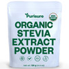 Purisure Organic Stevia Concentrated Powder 125G Organic Pure Stevia Powder No Fillers No Artificial Sweeteners No Aftertaste Zero Calorie Stevia Sweetener Stevia Sugar Substitute 4.4 Oz 846 Servings