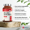 ‎Vitabright Apple Cider Vinegar Capsules with Probiotics Prebiotics Turmeric Ginger & Cayenne Pepper - 180 ACV Capsules (not Gummies not Tablets) - 1300mg per Serving - Raw & Unfiltered - Keto - VitaBright