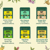 Vahdam Green Tea Variety Pack Sampler Assortment (60 Pyramid Tea Bags 6 Flavor) | Non-GMO Project Verified Premium Tea with No Artificial Ingredients