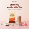 Teazen Earl Grey Vanilla Milk Tea Powder Cylon Black Tea Sweetened Instant Milk Tea Mix On-the-go Packet (20 Packets 10.58oz)