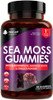 Sea Moss Gummies - Enriched With Irish Sea Moss, Burdock Root And Bladderwrack - High Strength 3000Mg Vegan Vitamin Gummies - Seamoss Gummies Made In Uk By Leaf 60 Gummys