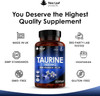 Taurine Supplement - High Strength 1800Mg Taurine Capsules Enriched With Vitamins B1, B12 & Vitamin D3-120 Taurine Amino Acids Capsules - Vegetarian Taurine Capsules Made In The Uk By Leaf