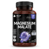 Magnesium Supplements 1200mg - Pure Magnesium Malate Capsules - Bones & Sleep Support - High Absorption Elemental - Vegan High Strength  2 Months Supply