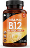 Vitamin B12 High Strength Tablets - 1000Mcg Vegan B12 Vitamin Methylcobalamin Supplement – Contributes To The Reduction Of Tiredness And Fatigue & Immune Energy Support Made In The Uk (4 Month Supply)