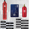 Rotary Tattoo Gun Kit, Tattoo Machine Pen With Battery And Cartridges Needles, Easy Work Professional Makeup Gun (Red)