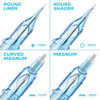 Tattoo Cartridges Needles 3 Round Liner With Membrane 20Pcs Disposable Tattoo Needles Long Taper For Tattoo Supplies (1003Rll)