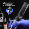 Tattoo Gun - Discover Device 4.5Mm Stroke Brushless Motor Direct Drive Tattoo Machine 5-12V 10000Rpm With 2 Spare Sterilizable 32Mm/40Mm Alloy Grip (Nm3 Wireless Kit)