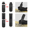 Atomus Rotary Pen Machine Rechargeable Pen Style Tattoo Cartridge Machine With Coreless Motor 2Pcs 1200Mah Removable Battery Digital Led Display Usb Cable (Black)