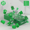Wormhole Tattoo Needles Tattoo Cartridge Needles 20Pcs Mixed Sizes 1203Rl 1205Rl 1205Rm 1207Rm Disposable Tattoo Needle Cartridges With Finger Ledge Round Liner Shader Magnum For Tattoo Machine Pen