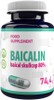 Hepatica Baicalin (Scutellaria Baicalensis) Chinese Skullcap 500Mg 120 Vegan Capsules, Certificate Of Analysis By Agrolab Germany, High Strength Supplement, Gluten And Gmo