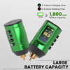 Wormhole Tattoo Battery Pack Wireless Tattoo Power Supply Rechargeable Cordless Tattoo Power Supply Portable Rca Lithium Battery Pack 1,800Mah Capacity With Led Digital Display For Tattoo Gun Wb13-B