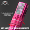 7 Adjustable Strokes Tattoo Gun Virgo Wireless Tattoo Machine With Coreless Motor 1,800 Mah Capacity Replacement Power Supply Digital Led Display Tattoo Pen For Tattoo Artists Chkp15-A