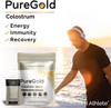 Puregold Colostrum Supplement For Gut Health, Grass Fed Colostrum Powder, Skin & Hair, Recovery, Immune Support, Energy, Zealand Sourced - Unflavored, 30 Serving Packets