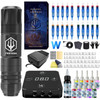 Poseidon Tattoo Machine Kit, Tattoo Pen Kit, Tattoo Gun Kit With Power Supply, 20Pcs Tattoo Needles And Tattoo Inks For Beginers