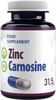 Hepatica Zinc L-Carnosine 120 Vegan Capsules, 3Rd Party Lab Tested, High Strength Supplement, Gluten And Gmo