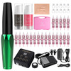 Charme Princesse Professional Permanent Makeup Machine Kit Rotary Tattoo Eyebrow Machine Kit With 20Pcs Cartridge Needles,Semi-Permanent Makeup Ink Eyebrow Lips 2 Colors Ek165-1-Us
