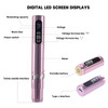 Tattoo Pen Machine Rotary Tattoo Gun Lightweight Digital Display Slim Frame With Two Replacement Batteries For Women Artist