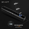 Xnet® Tattoo Kit - Complete Wireless Tattoo Machine With Extra Battery Coreless Motor Rotary Tattoo Pen 20Pcs Tattoo Cartridge Needles 1500Mah Power Digital Lcd Display For Professional Tattoo Artists