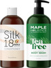 Moisturizing Conditioner And Body Wash Set - Sulfate Silk18 Conditioner For Dry Damaged Curly Hair And Frizz Control - Hydrating Tea Tree Essential Oil Body Wash For Men And Women With Dry Skin