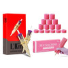 Inkin Professional Tattoo Cartridge Needles Round Liner Permanent Makeup 1Rl 0.35Mm Needles With 200Pcs Tattoo Machine Covers And 15Pcs Rolls Tattoo Grip Tape Wrap Cover