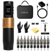 Karite Tattoo Kit, Professional Wireless Tattoo Gun With 2400Mah Battery, 7 Adjustable Needle Strokes, And Customizable Settings For Voltage And Frequency - Durable Tattoo Kit For Beginners