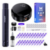 Mast Tattoo Kit Tour Air Rotary Tattoo Pen Machine Gun Kit, Super Slim & Short Tattoo Pen For Women Beauty Work, Tattoo Neeldes With Power Supply Kits