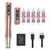 Charme Princesse Permanent Machine Makeup With 2Pcs Batteries Microshade Tattoo Machine With 5Pcs 1P/1R Needles Cartridges For Miroblade Eyeliner Lip Emk161-8-Us