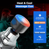 Massage Gun Deep Tissue With Heat And Cold Head, 6 Temperatures, 20 Levels & 10 Heads, Handheld Muscle Massager Gun With Carry Case, Portable Percussion Muscle Massager Gun (White)