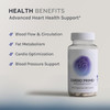 Cardio Prime+, Blood Pressure Supplement And Heart Health Support - Promotes Circulation And Cardiovascular Function With Bergamot, Nad3, Nattokinase - 60 Capsules (1 Month Supply)