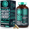 Fertility Supplements For Men Prenatal Vitamin - Maca Root, Ashwagandha, L Arginine, Zinc, Plus Naturals Conception Men Fertility Vitamins And Male Fertility Support Supplements - 120Caps For 2 Months