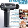 Turonic Gm5 Handheld Massage Gun - Deep Tissue Percussion Massager For Muscle Relaxation, 20 Speeds, 7 Heads, Easy-To-Use, Quiet And Powerful For Athletes Personal Use, Shoulder, Leg, Foot, Back, Body
