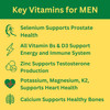 Greenfield Nutritions Halal Multivitamins For Women And Men - 60 Gelatin Multivitamin Tablets With 27+ Vitamin Minerals, A, B12, C, D3, Iron And Zinc - Supports Immunity Bone And Overall Health
