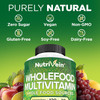 Nutrivein Whole Food Multivitamin - Complete Daily Vitamins For Men And Women From Natural Whole Foods, Real Raw Veggies, Fruits, Vitamin E, A, B Complex - 30 Day Supply (120 Capsules, Four Daily)