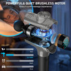 Raemao Massage Gun, Massage Gun Deep Tissue, Back Massage Gun For Athletes For Pain Relief Attaching 8 Pcs Replacement Heads, Percussion Massager With 10 Speeds & Led Screen, Carbon